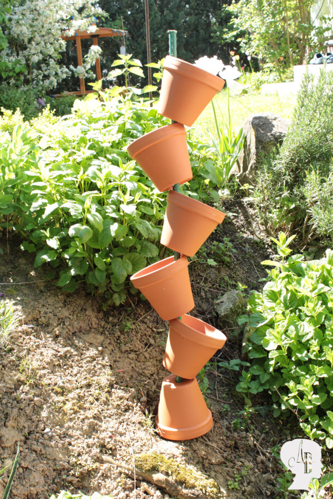 DIY Kreativer Garten mit Tontöpfen